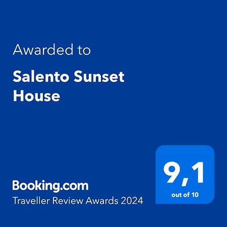 Salento Sunset House Villa Pulsano Bagian luar foto